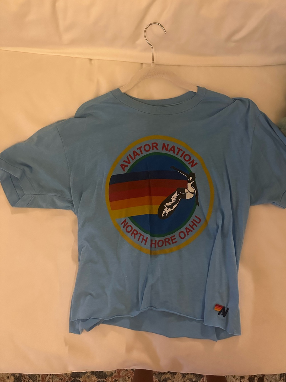 Aviator Nation Cropped short sleeve tee